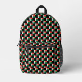 Sichtbares Madagaskar-Flag-Muster Bedruckter Rucksack (Vorderseite)