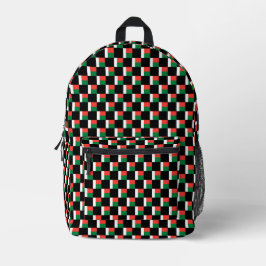 Sichtbares Madagaskar-Flag-Muster Bedruckter Rucksack
