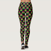 Sichtbares Mauritius-Flag-Muster Leggings (Rückseite)