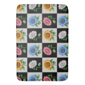 Sichtbares mehrfarbiges Blumendesign Badematte (Vorderseite Vertikal)