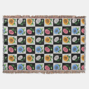 Sichtbares mehrfarbiges Blumendesign Decke