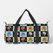 Sichtbares mehrfarbiges Blumendesign Duffle Bag (Vorderseite)