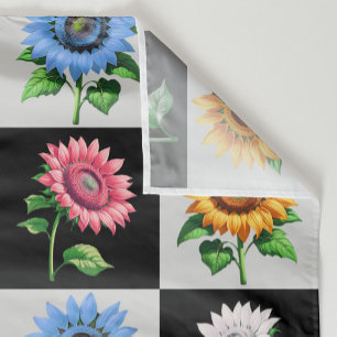 Sichtbares mehrfarbiges Blumendesign Stoff