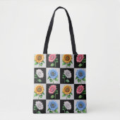 Sichtbares mehrfarbiges Blumendesign Tasche (Vorderseite)