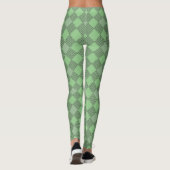 Sichtbares Muster 01 w LGreen BG Leggings (Rückseite)