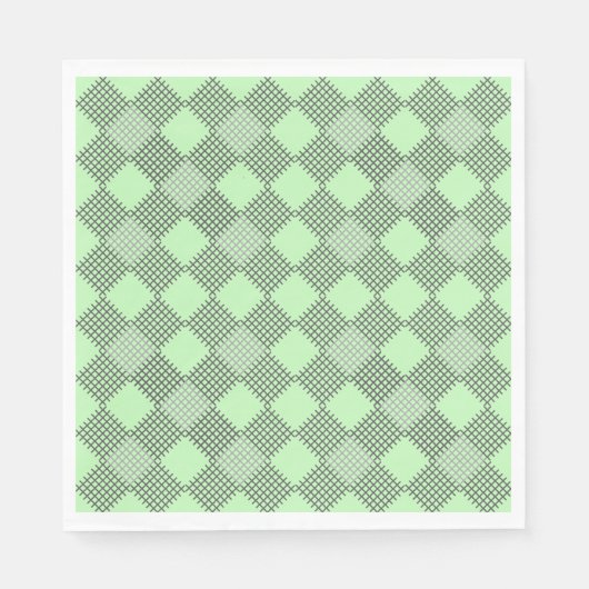 Sichtbares Muster 01 w Lgreen BG Serviette (Vorderseite)