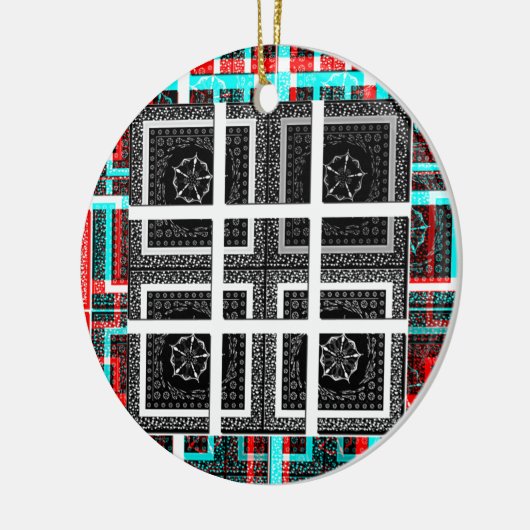 Sichtbares Muster - Art Print Keramik Ornament (Links)