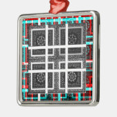 Sichtbares Muster - Art Print Ornament Aus Metall (Links)