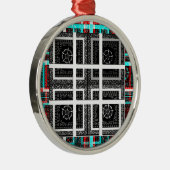 Sichtbares Muster - Art Print Silbernes Ornament (Rechts)