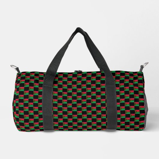 Sichtbares Muster der Vanuatu-Flagge Duffle Bag (Vorderseite)