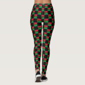 Sichtbares Muster der Vanuatu-Flagge Leggings (Rückseite)