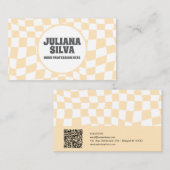 Sichtbares Muster mit QR-Visitenkarte Visitenkarte (Vorne/Hinten)