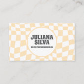 Sichtbares Muster mit QR-Visitenkarte Visitenkarte (Vorderseite)