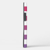 Sichtbares rosa bis Lila Ombré-Muster Case-Mate iPhone Hülle (Rückseite / Rechts)