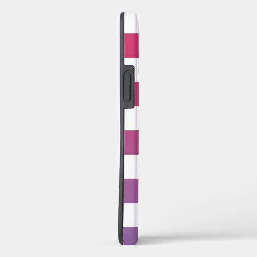 Sichtbares rosa bis Lila Ombré-Muster Case-Mate iPhone Hülle (Rückseite / Rechts)