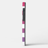 Sichtbares rosa bis Lila Ombré-Muster Case-Mate iPhone Hülle (Rückseite / Links)