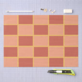 Sichtbares rosa kariertes Muster Seidenpapier (Handwerk)