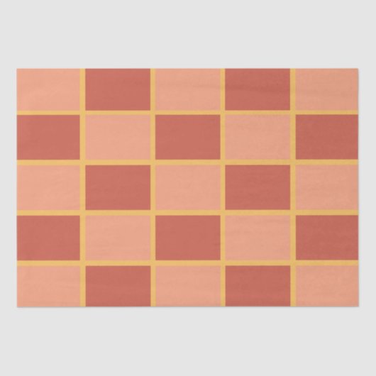 Sichtbares rosa kariertes Muster Seidenpapier (Vorderseite)