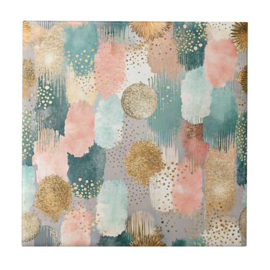 Sichtbares vertikales Pinselmuster (2) Fliese (Vorderseite)