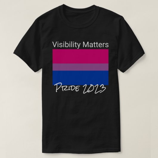 Sichtbarkeit, Bisexuelle Stolperflagge, Stadt T-Shirt (Design vorne)