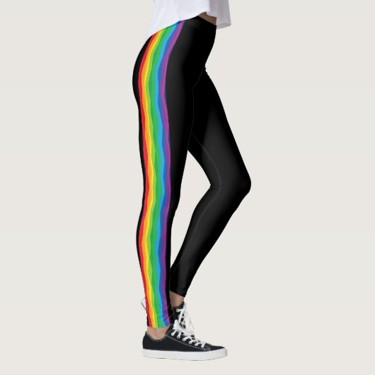 „Sichtbarkeit“ – Ein abstraktes Pride-Muster #1 Leggings (Rechts)