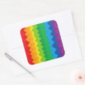 „Sichtbarkeit“ – Ein abstraktes Pride-Muster #1 Quadratischer Aufkleber (Umschlag)