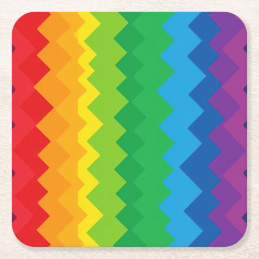 „Sichtbarkeit“ – Ein abstraktes Pride-Muster #1 Rechteckiger Pappuntersetzer (Vorderseite)