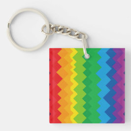 „Sichtbarkeit“ – Ein abstraktes Pride-Muster #1 Schlüsselanhänger