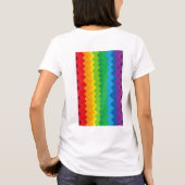 „Sichtbarkeit“ – Ein abstraktes Pride-Muster #1 T-Shirt (Rückseite)