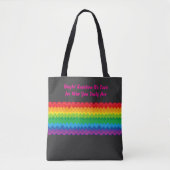 „Sichtbarkeit“ – Ein abstraktes Pride-Muster #1 Tasche (Vorderseite)