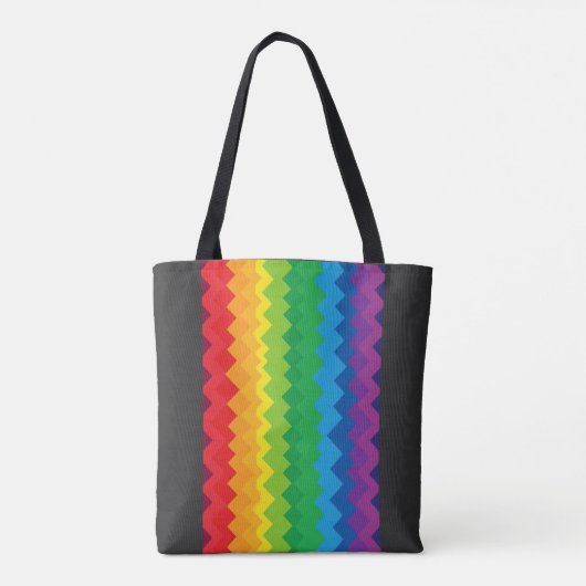 „Sichtbarkeit“ – Ein abstraktes Pride-Muster #1 Tasche (Rückseite)