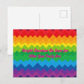 „Sichtbarkeit“ – Ein abstraktes Pride-Muster Postkarte (Vorne/Hinten)
