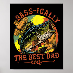 Sichtlich der beste Vater überhaupt B Angeln Fisch Poster