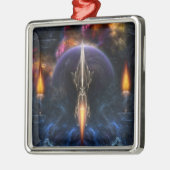 Sichtweise des Fraktals Silbernes Ornament (Links)