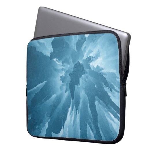 Sichtweite der Stalaktiten im unteren Winkel Laptopschutzhülle (Vorderseite Links)