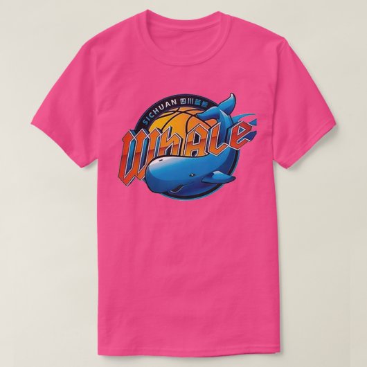 Sichuan Blue Whales CBA Chinese Basketball Whale L T-Shirt (Design vorne)