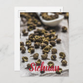 Sichuan Pepper Chinesische Küche Feiertagspostkarte (Vorne/Hinten)