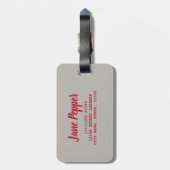 Sichuan Pepper Chinesische Küche Gepäckanhänger (Rückseite vertikal)