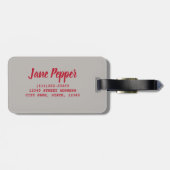 Sichuan Pepper Chinesische Küche Gepäckanhänger (Rückseite horizontal)