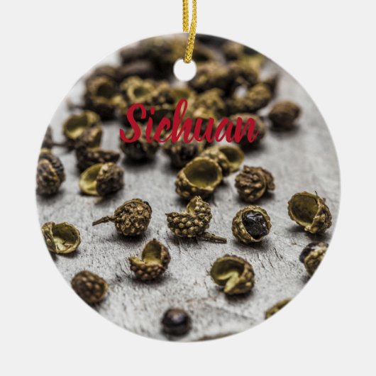 Sichuan Pepper Chinesische Küche Keramik Ornament (Vorne)