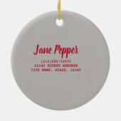 Sichuan Pepper Chinesische Küche Keramik Ornament (Hinten)