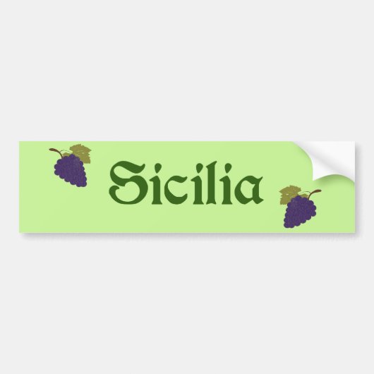 Sicilia Autoaufkleber - sizilianisches Erbe (Vorne)