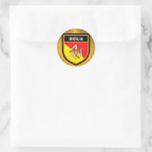 Sicilia Flag Runder Aufkleber (Tasche)