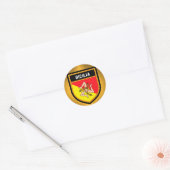 Sicilia Flag Runder Aufkleber (Umschlag)