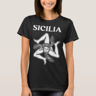 Sicilia Flag Sicily Palermo Italien T-Shirt