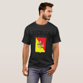 Sicilia Flag Sicily Palermo Italy 2 T-Shirt (Vorne ganz)