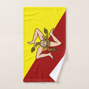 Sicilia-Flagge (italienische Region) Handtuch