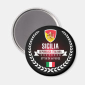 Sicilia Magnet (Vorderseite/Rückseite)