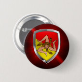 Sicilia Mettalic Emblem Button (Vorne & Hinten)