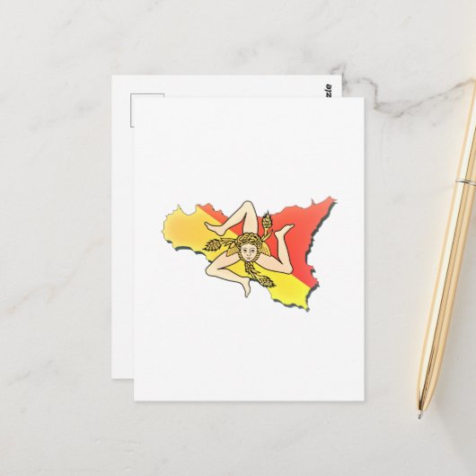 Sicilia 🇮🇹 ☀️ postkarte (Vorderseite/Rückseite Beispiel)